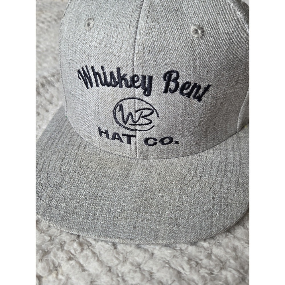 WHISKEY BENT HAT CO. Troubador Adjustable Hat One Size, Grey/Black